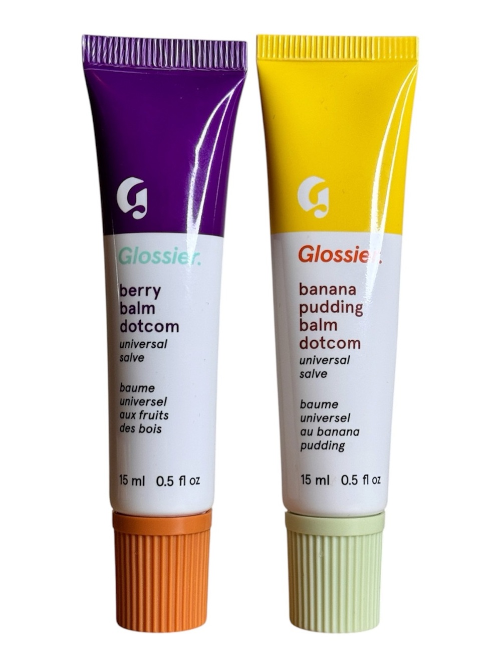 Glossier Berry & Banana Balm Dotcom Both New No Boxes